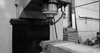  Next to our lathes, our machine shop features a metal mill. On this mill we can refinish prefab or old parts to our clients needs. We can also finish our laser cut parts to our desired fitments. 